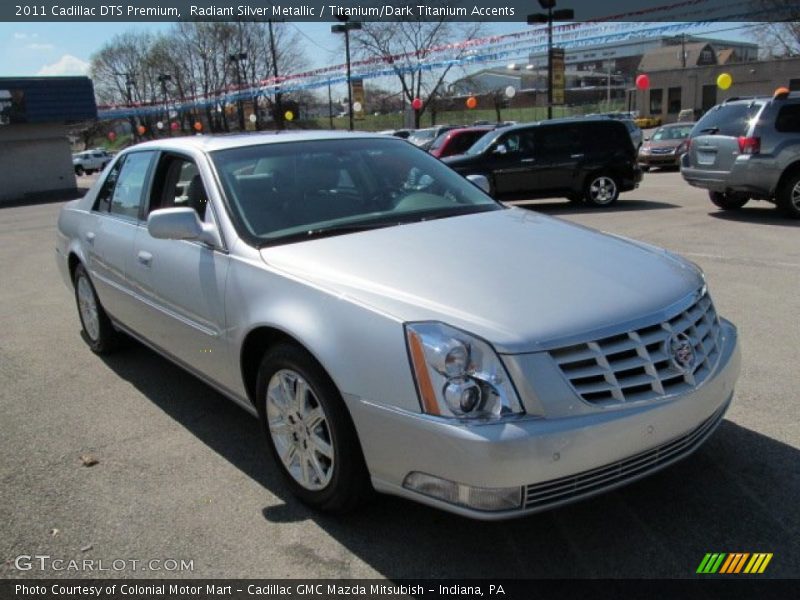 Radiant Silver Metallic / Titanium/Dark Titanium Accents 2011 Cadillac DTS Premium