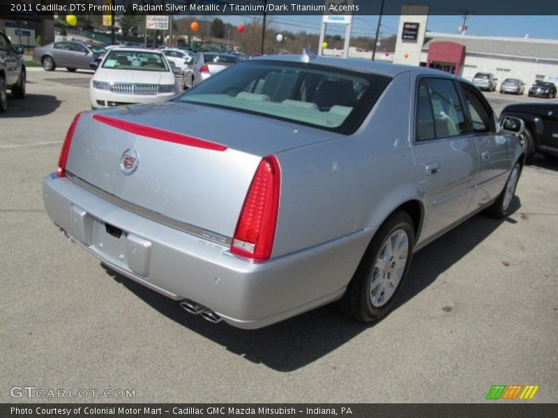 Radiant Silver Metallic / Titanium/Dark Titanium Accents 2011 Cadillac DTS Premium