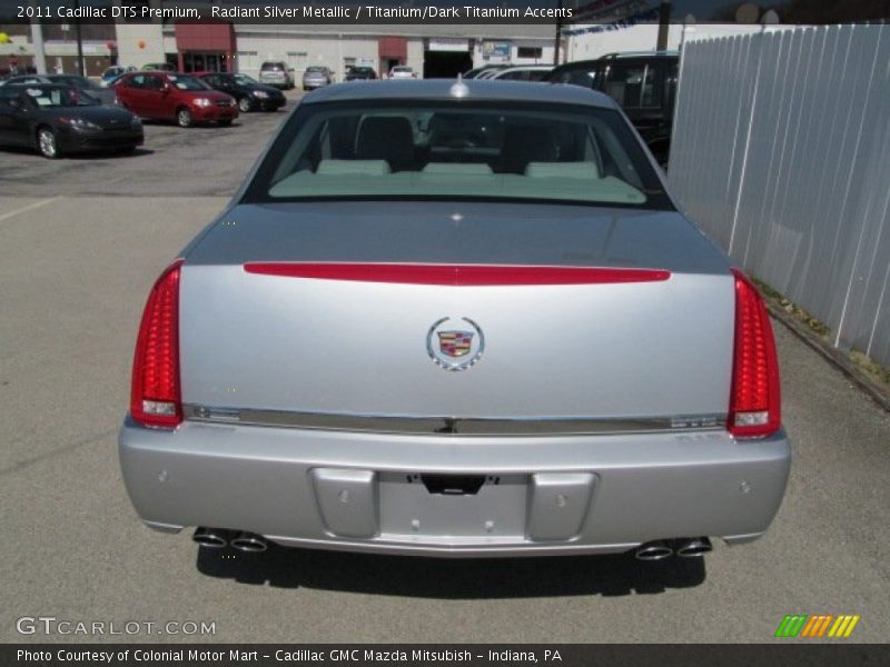 Radiant Silver Metallic / Titanium/Dark Titanium Accents 2011 Cadillac DTS Premium