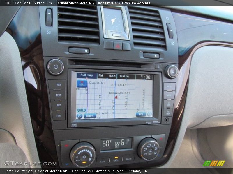 Radiant Silver Metallic / Titanium/Dark Titanium Accents 2011 Cadillac DTS Premium