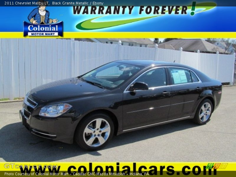 Black Granite Metallic / Ebony 2011 Chevrolet Malibu LT