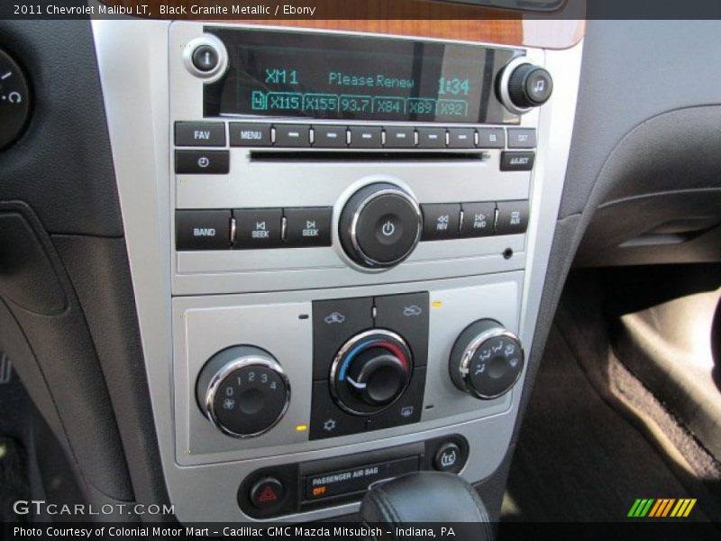 Black Granite Metallic / Ebony 2011 Chevrolet Malibu LT