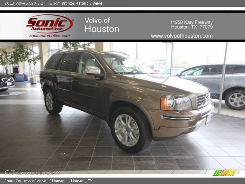 Twilight Bronze Metallic / Beige 2013 Volvo XC90 3.2