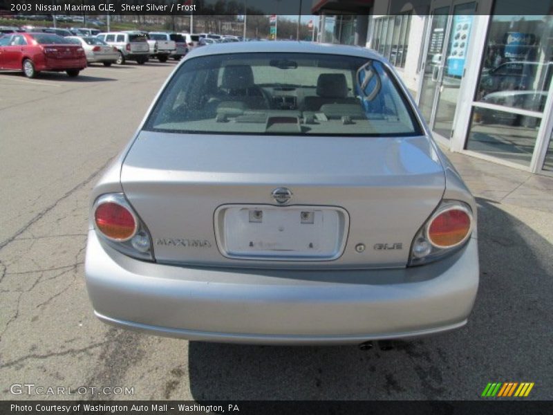 Sheer Silver / Frost 2003 Nissan Maxima GLE