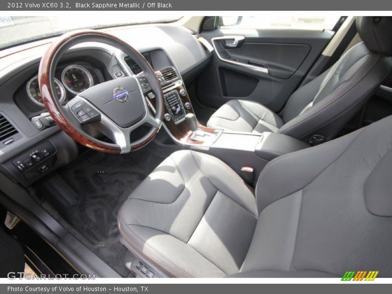 Black Sapphire Metallic / Off Black 2012 Volvo XC60 3.2