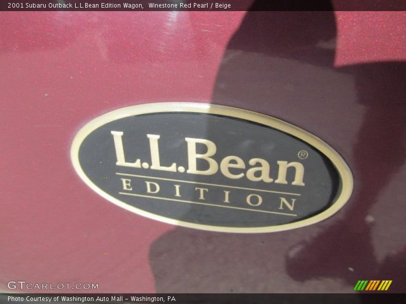 Winestone Red Pearl / Beige 2001 Subaru Outback L.L.Bean Edition Wagon