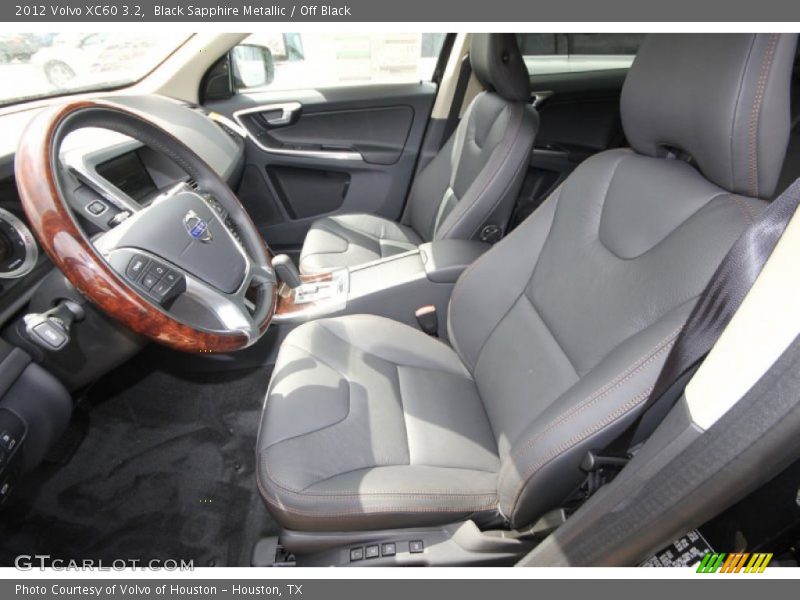 Black Sapphire Metallic / Off Black 2012 Volvo XC60 3.2