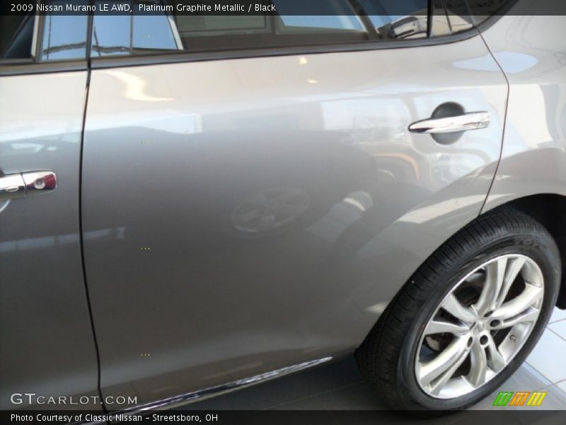 Platinum Graphite Metallic / Black 2009 Nissan Murano LE AWD