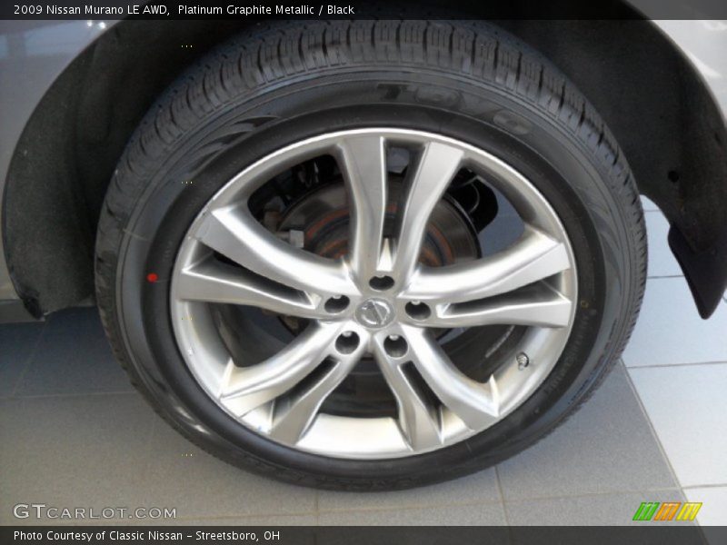Platinum Graphite Metallic / Black 2009 Nissan Murano LE AWD