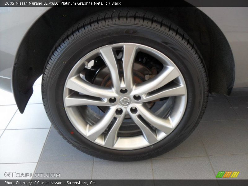 Platinum Graphite Metallic / Black 2009 Nissan Murano LE AWD