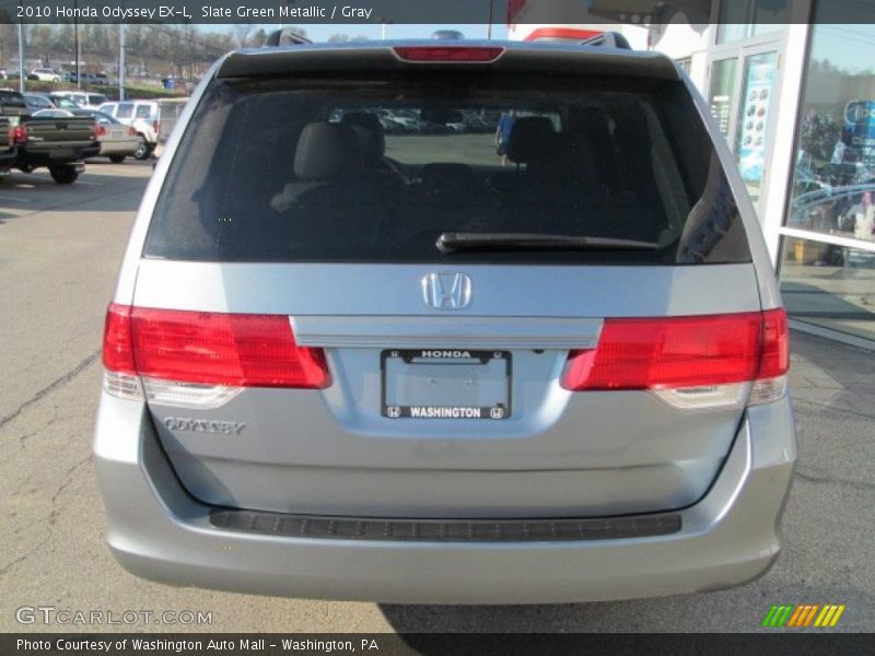 Slate Green Metallic / Gray 2010 Honda Odyssey EX-L