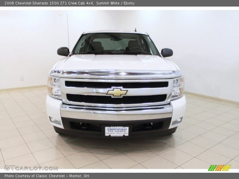 Summit White / Ebony 2008 Chevrolet Silverado 1500 Z71 Crew Cab 4x4