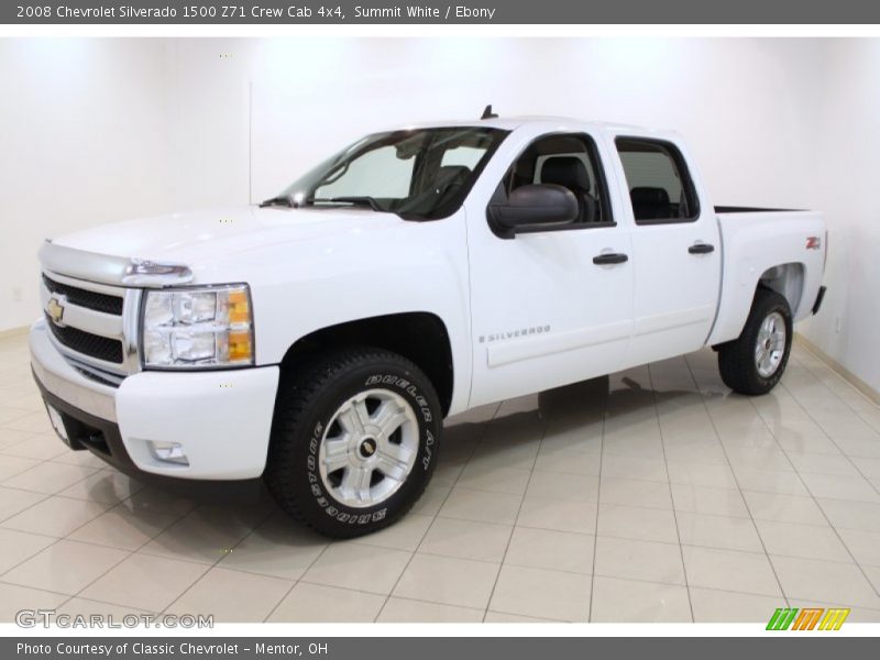 Summit White / Ebony 2008 Chevrolet Silverado 1500 Z71 Crew Cab 4x4
