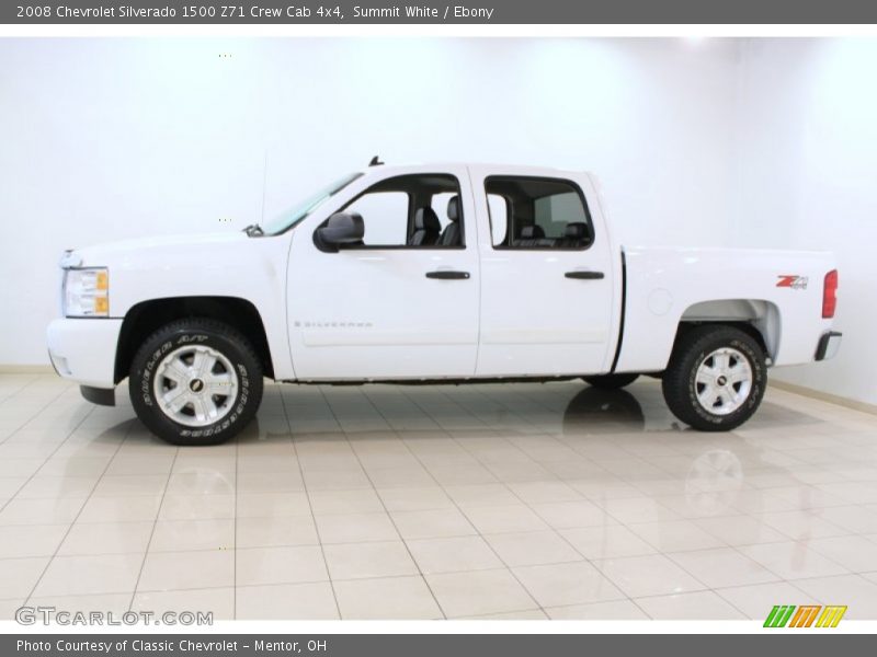 Summit White / Ebony 2008 Chevrolet Silverado 1500 Z71 Crew Cab 4x4