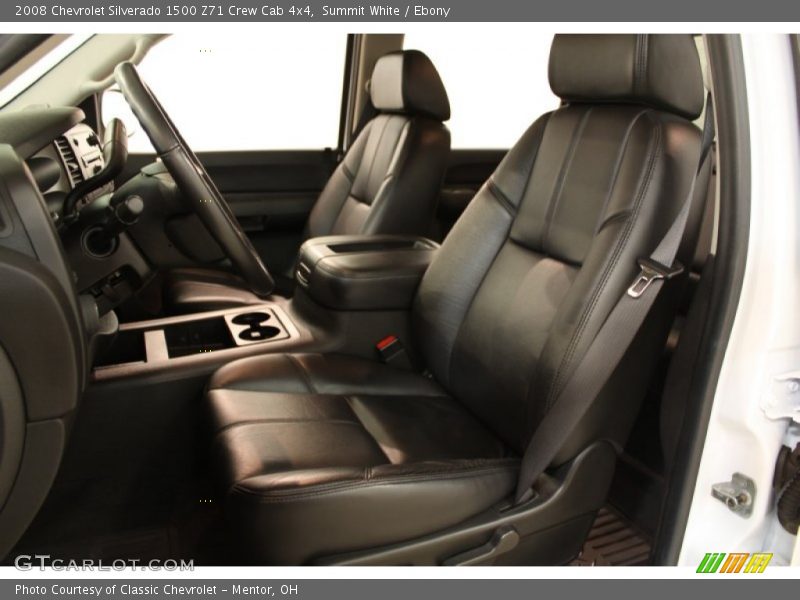 Summit White / Ebony 2008 Chevrolet Silverado 1500 Z71 Crew Cab 4x4