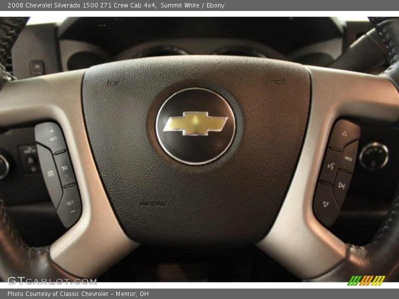 Summit White / Ebony 2008 Chevrolet Silverado 1500 Z71 Crew Cab 4x4