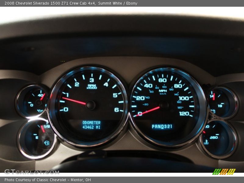 Summit White / Ebony 2008 Chevrolet Silverado 1500 Z71 Crew Cab 4x4