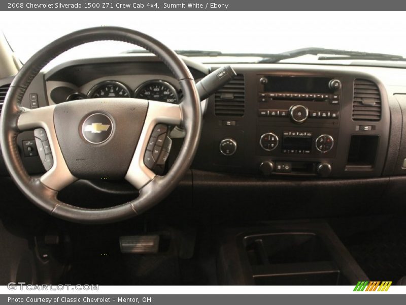 Summit White / Ebony 2008 Chevrolet Silverado 1500 Z71 Crew Cab 4x4