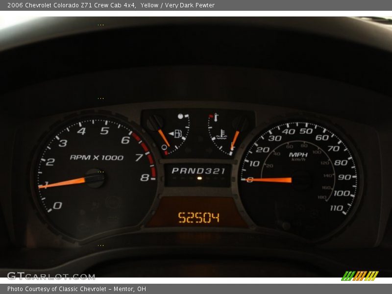 Yellow / Very Dark Pewter 2006 Chevrolet Colorado Z71 Crew Cab 4x4