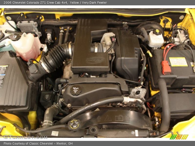 Yellow / Very Dark Pewter 2006 Chevrolet Colorado Z71 Crew Cab 4x4