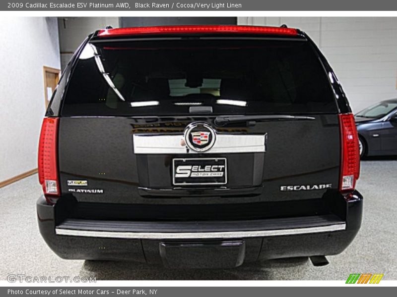 Black Raven / Cocoa/Very Light Linen 2009 Cadillac Escalade ESV Platinum AWD