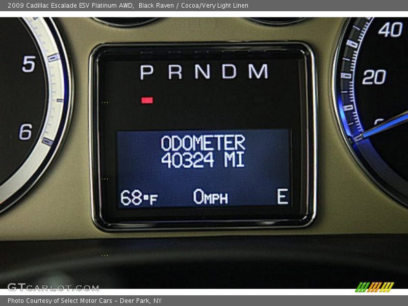 Black Raven / Cocoa/Very Light Linen 2009 Cadillac Escalade ESV Platinum AWD