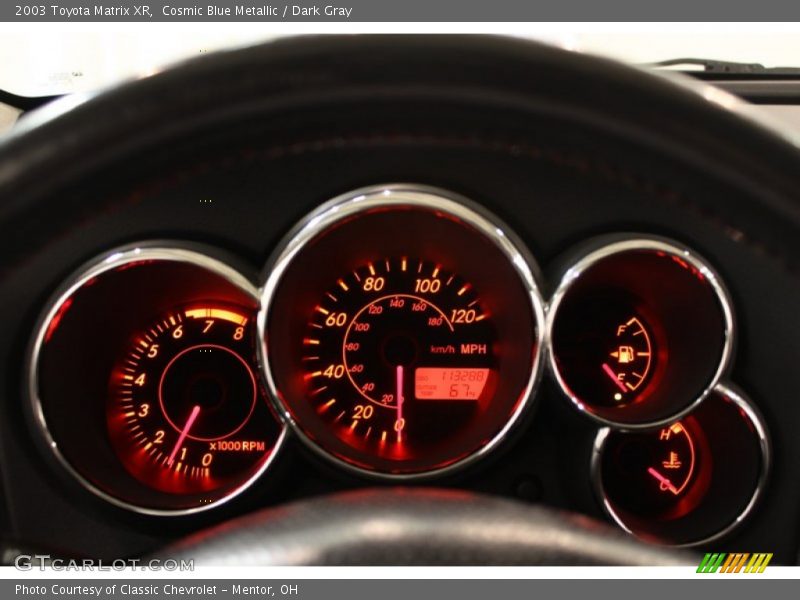 2003 Matrix XR XR Gauges