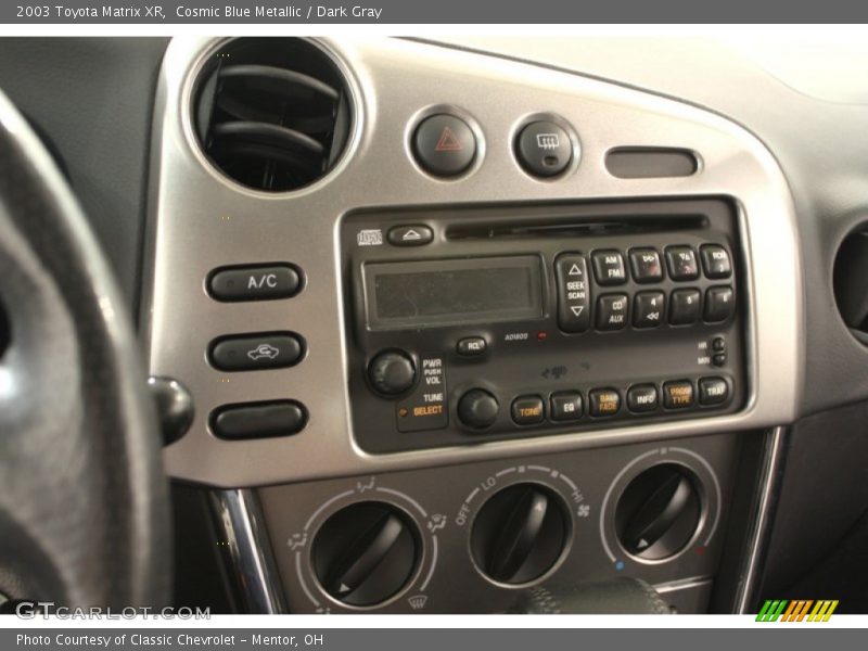 Controls of 2003 Matrix XR