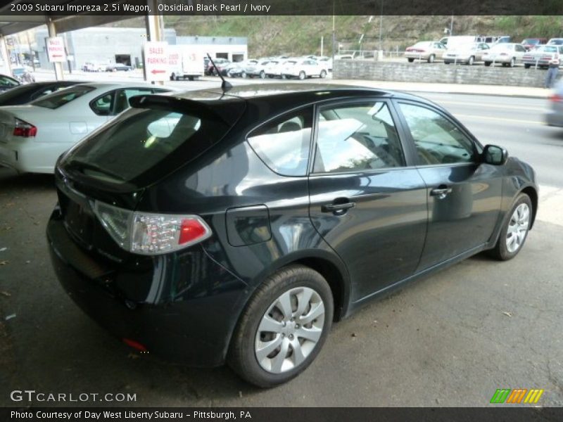 Obsidian Black Pearl / Ivory 2009 Subaru Impreza 2.5i Wagon