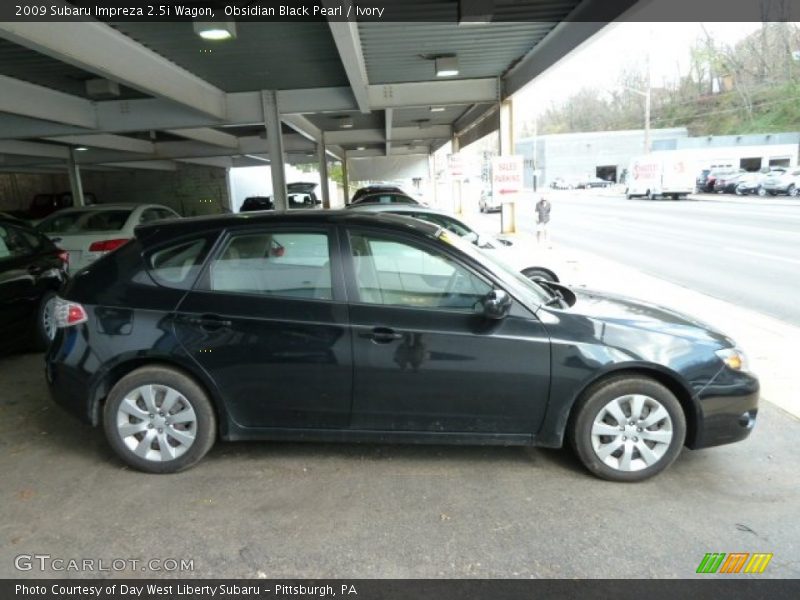 Obsidian Black Pearl / Ivory 2009 Subaru Impreza 2.5i Wagon