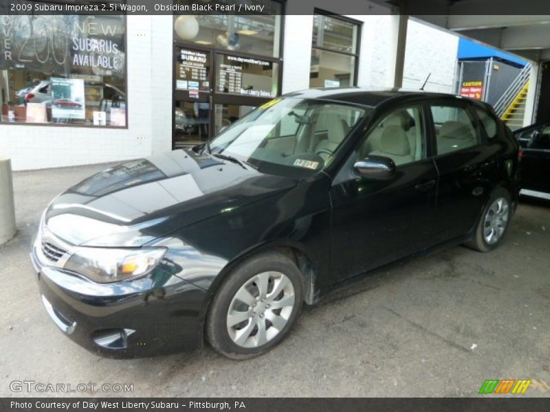 Obsidian Black Pearl / Ivory 2009 Subaru Impreza 2.5i Wagon