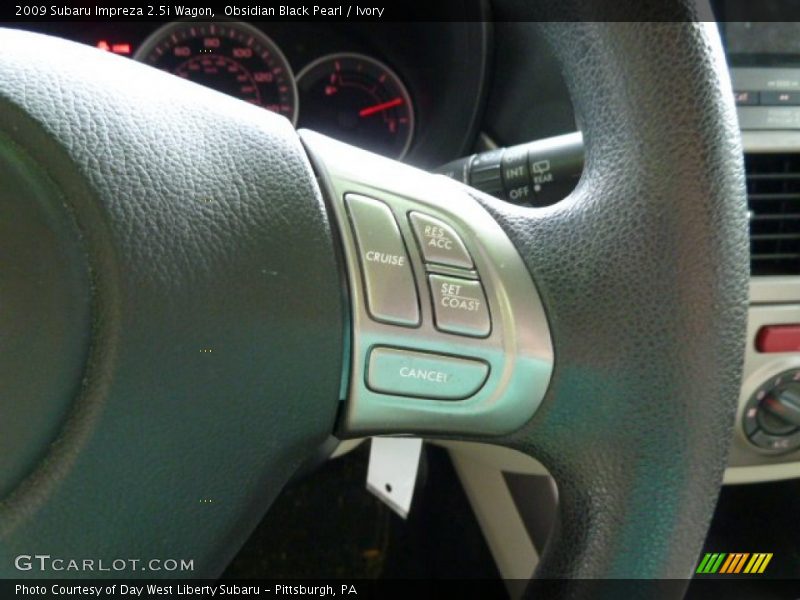 Obsidian Black Pearl / Ivory 2009 Subaru Impreza 2.5i Wagon