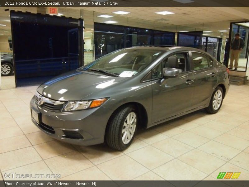 Urban Titanium Metallic / Gray 2012 Honda Civic EX-L Sedan