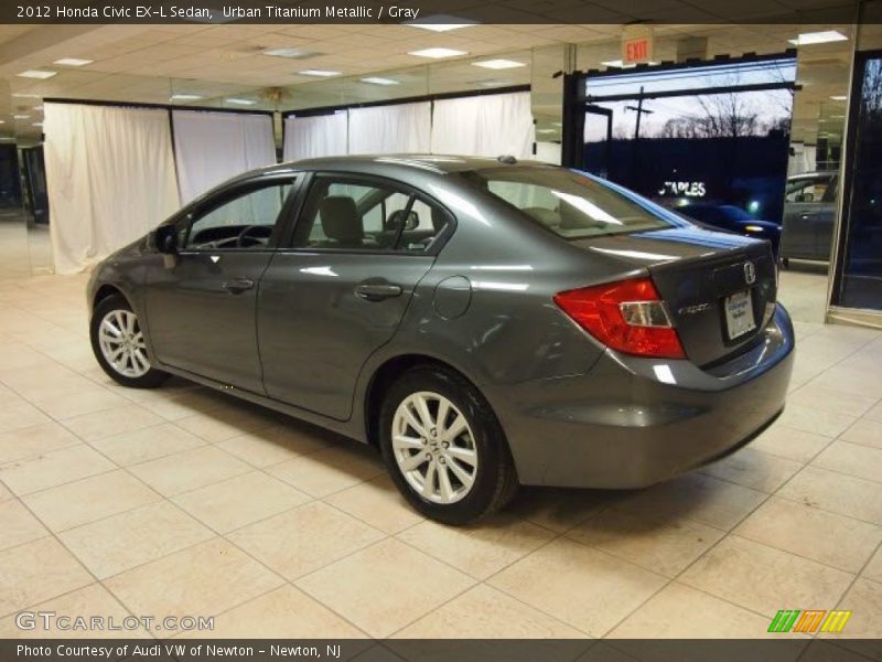 Urban Titanium Metallic / Gray 2012 Honda Civic EX-L Sedan