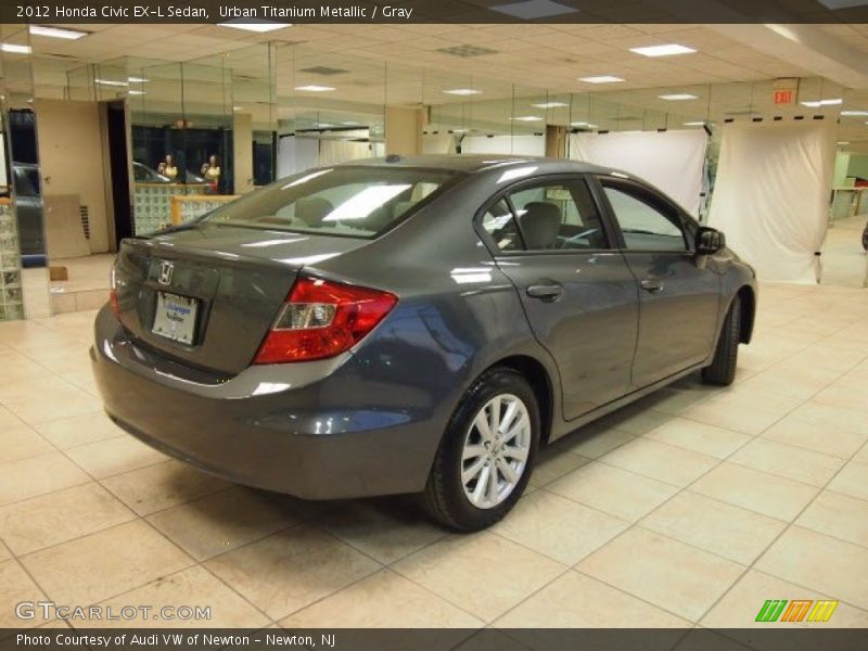 Urban Titanium Metallic / Gray 2012 Honda Civic EX-L Sedan
