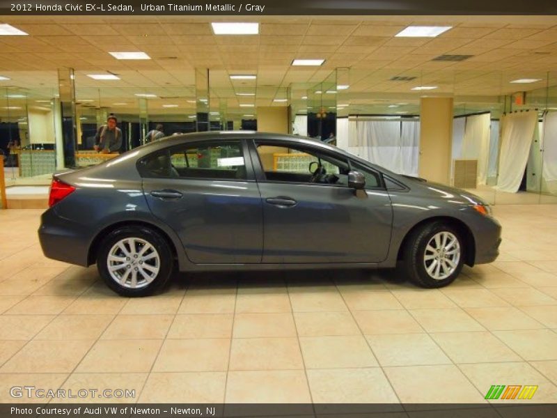 Urban Titanium Metallic / Gray 2012 Honda Civic EX-L Sedan