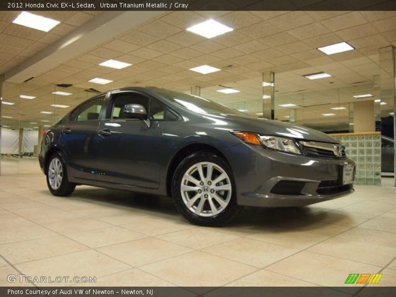 Urban Titanium Metallic / Gray 2012 Honda Civic EX-L Sedan