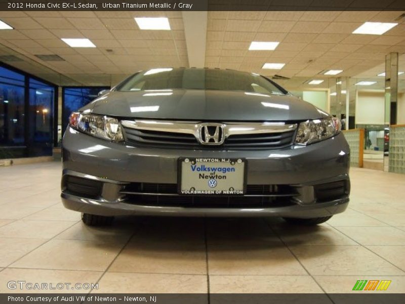 Urban Titanium Metallic / Gray 2012 Honda Civic EX-L Sedan