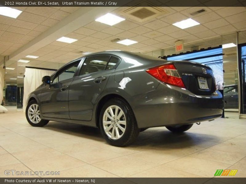 Urban Titanium Metallic / Gray 2012 Honda Civic EX-L Sedan