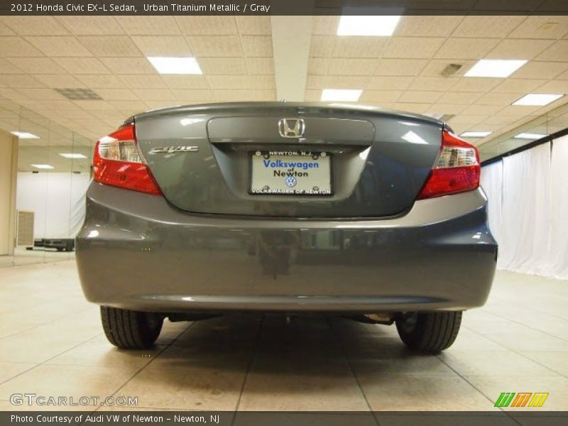 Urban Titanium Metallic / Gray 2012 Honda Civic EX-L Sedan