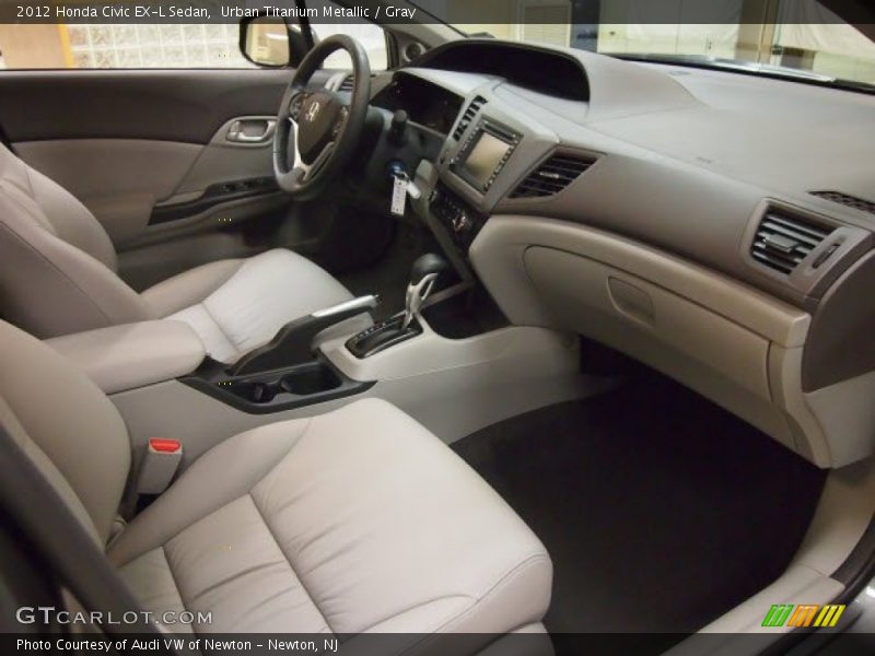 Urban Titanium Metallic / Gray 2012 Honda Civic EX-L Sedan