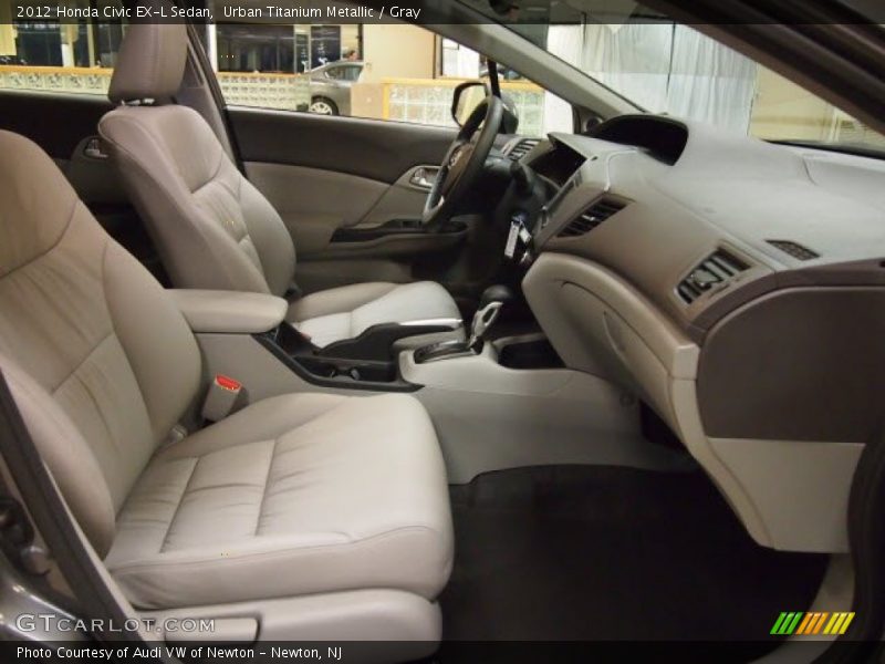 Urban Titanium Metallic / Gray 2012 Honda Civic EX-L Sedan