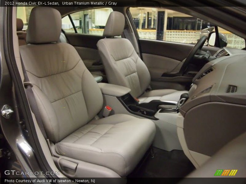Urban Titanium Metallic / Gray 2012 Honda Civic EX-L Sedan