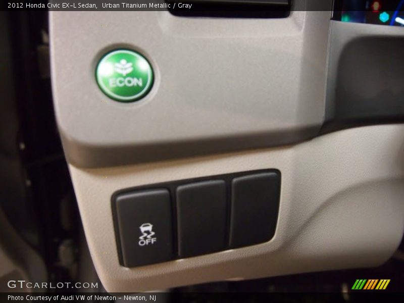 Urban Titanium Metallic / Gray 2012 Honda Civic EX-L Sedan