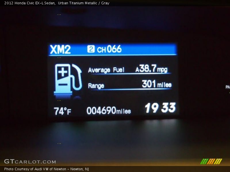 Urban Titanium Metallic / Gray 2012 Honda Civic EX-L Sedan