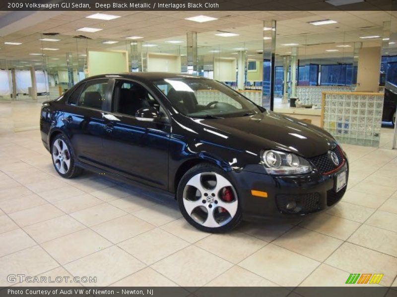 Deep Black Metallic / Interlagos Black Cloth 2009 Volkswagen GLI Sedan