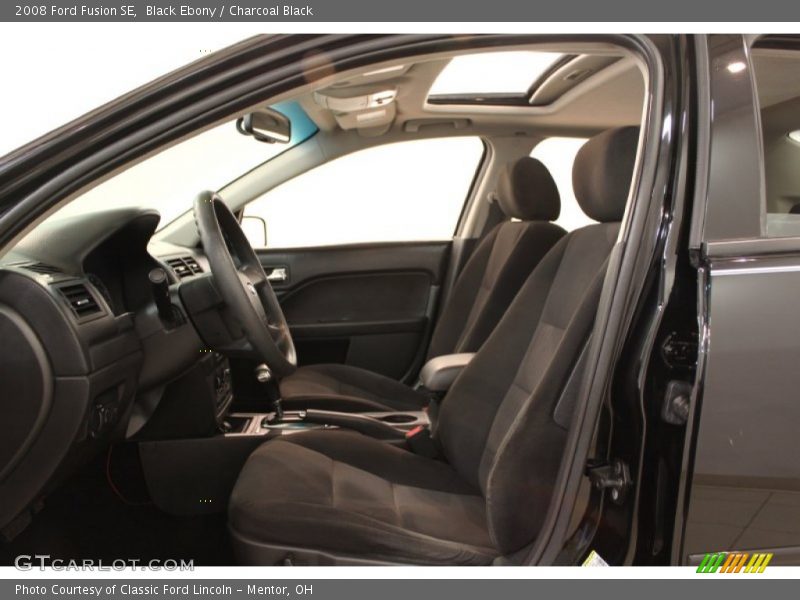 Black Ebony / Charcoal Black 2008 Ford Fusion SE