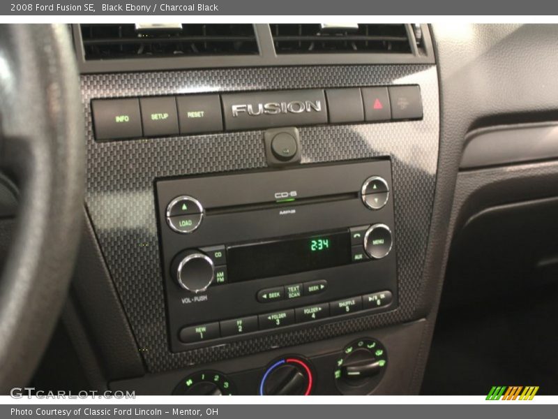 Controls of 2008 Fusion SE