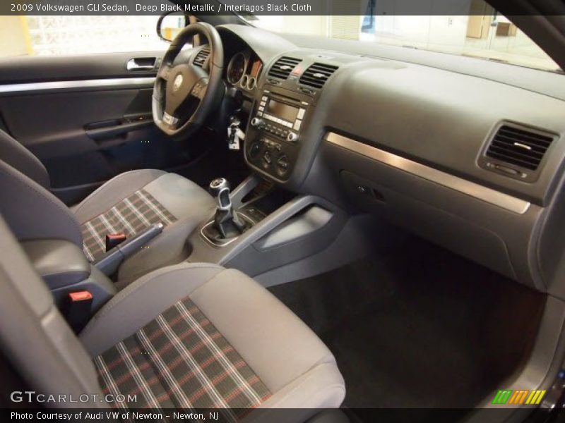 Deep Black Metallic / Interlagos Black Cloth 2009 Volkswagen GLI Sedan