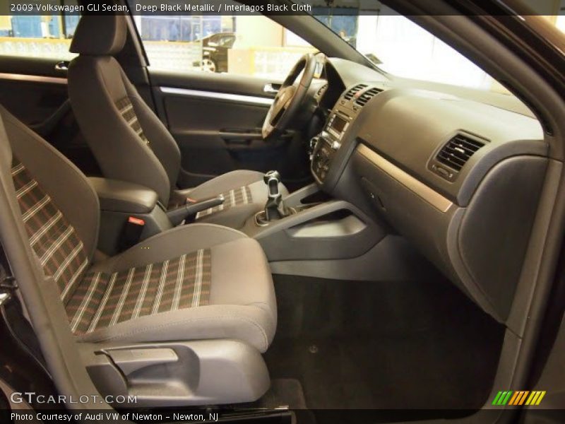 Deep Black Metallic / Interlagos Black Cloth 2009 Volkswagen GLI Sedan